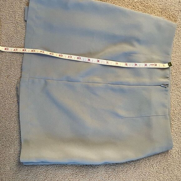 Topshop Wrap Mini Skirt with Tie Detail . Grey US 4 - Picture 6 of 10